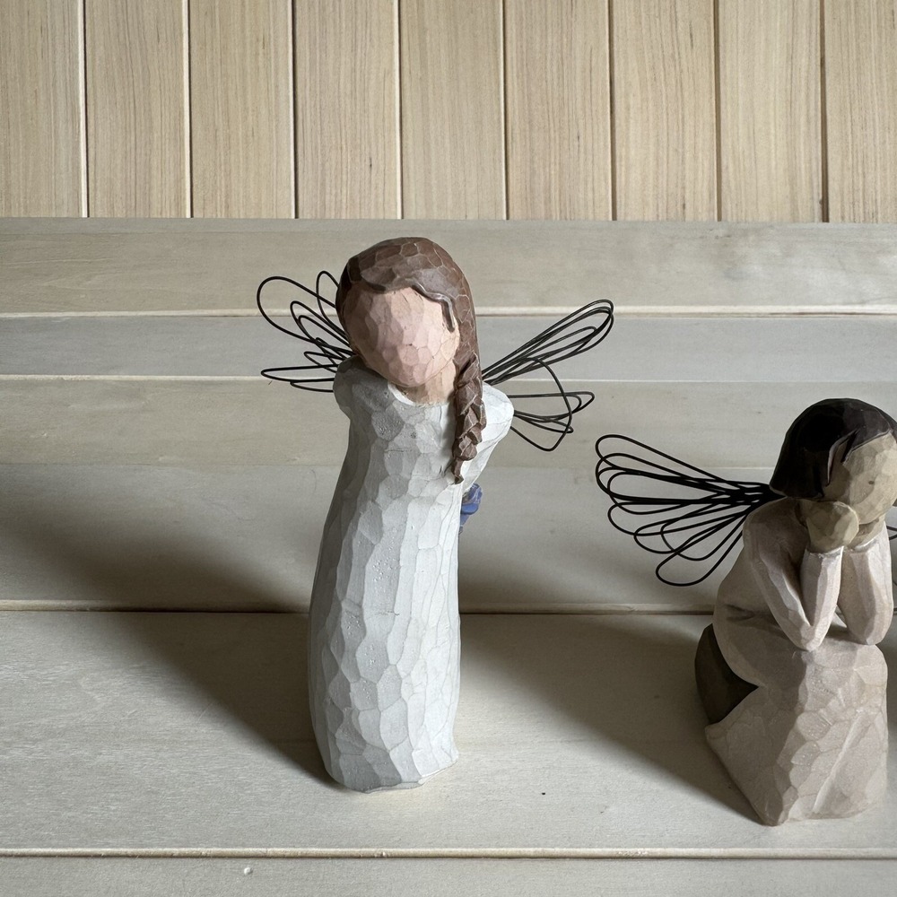 Willow Tree Collection Angel Figurines Set of 4 Praying Guardian Lantern - Picture 8 of 11